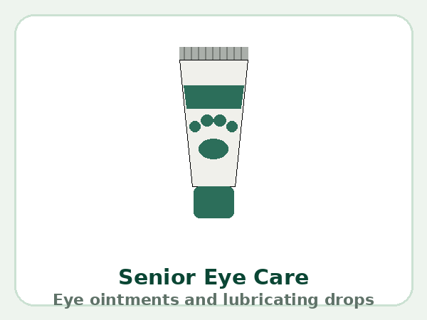 Senior eye ointments & care — product illustration
